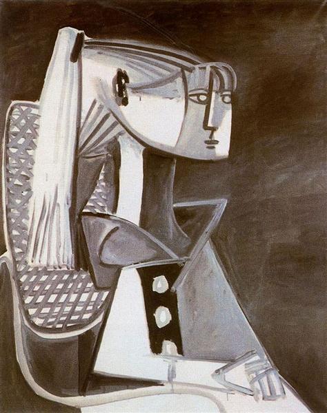 Pablo Picasso Oil Painting Portrait Of Sylvette David Cubism